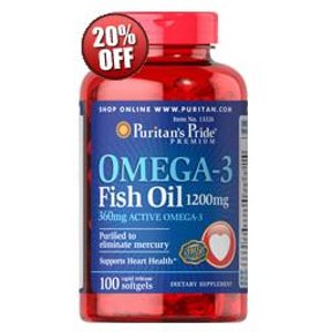 普瑞登 Omega-3 深海鱼油 1200 mg规格，100粒装