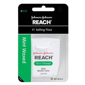 Reach Mint Waxed Dental Floss, 55 Yards (Pack of 6)