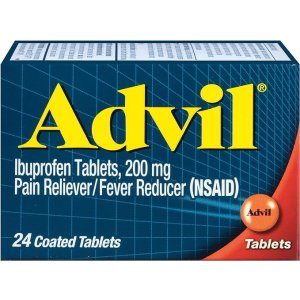 AdvilPain Reliever & Fever Reducer Medicine with Ibuprofen 200 mg for Headache, Backache, Menstrual and Joint Pain, Coated Tablets, Other, 24 Count