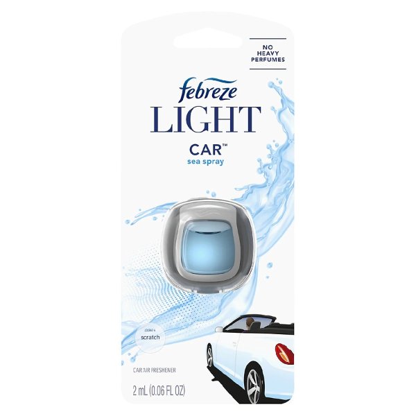 Light Odor-Eliminating Car Air Freshener Vent Clip