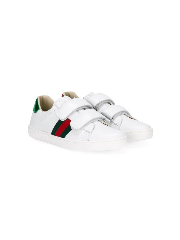 stripe touch strap sneakers