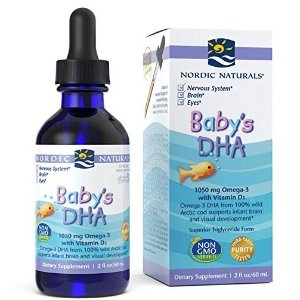 Amazon Nordic Naturals DHA Infant Liquid 350 mg EPA, 485 mg DHA With Vitamin D3 2 OZ