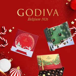 即将截止：Godiva 官网 网络周大促，圣诞倒数历礼盒$30