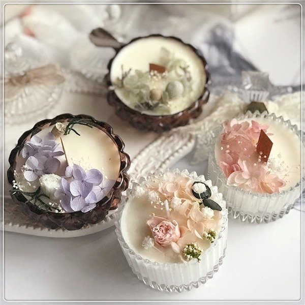 Preserved Flower Aromatherapy Candles