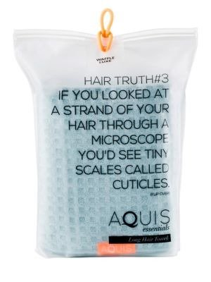 AQUIS - Waffle Luxe Long Hair Towel