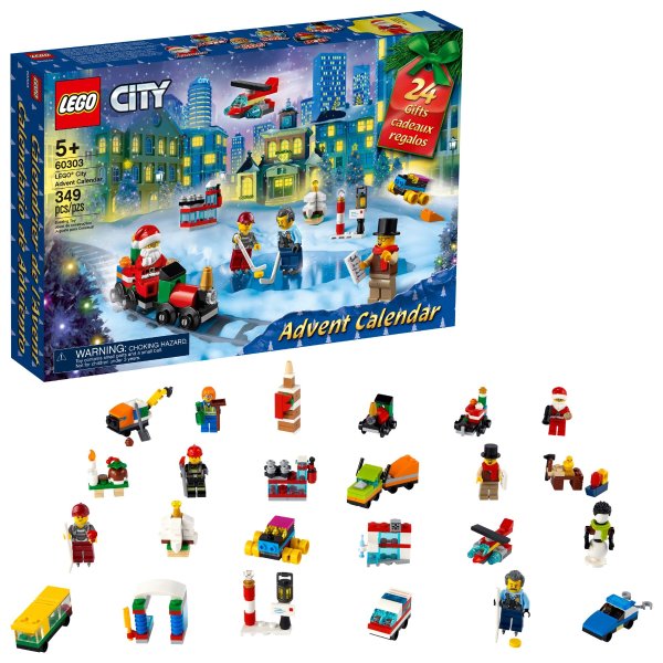 City Advent Calendar 60303 Building Toy (349 Pieces)