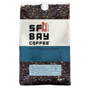 SF Bay Coffee Pete's Espresso Blend Whole Bean 2LB Dark Roast