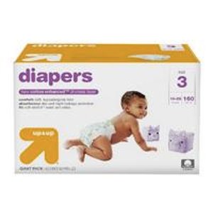 Target 购买2箱 Up & Up® Diapers Giant packs 婴儿纸尿布（大盒装）送礼品卡