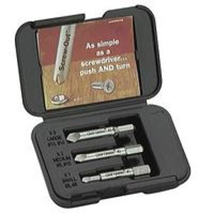 Craftsman 3 pc. Screw-Out® Damaged Screw Remover Set