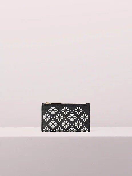sylvia perforated small slim bifold wallet