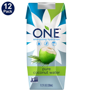 O N E Pure Coconut Water 11.2 Ounce (Pack of 12)