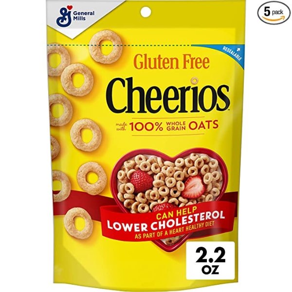 Cheerios 原味早餐麦片 2.2oz 5包
