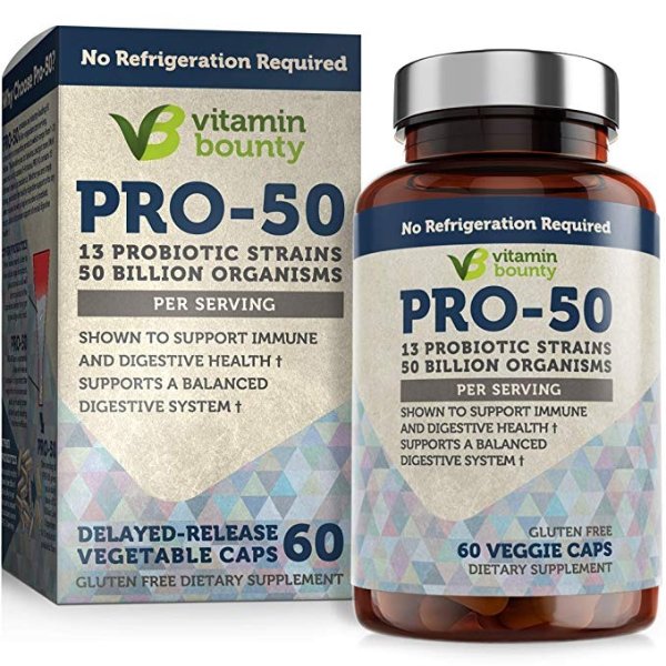 Pro 50 Probiotic with Prebiotics - 13 Strains, 50 Billion CFU