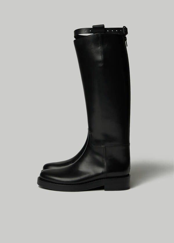 High Boot with Calf Strap