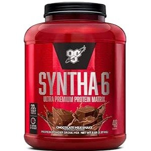 BSN SYNTHA-6 Whey Protein Powder with Micellar Casein, Chocolate Milkshake, 48 Servings