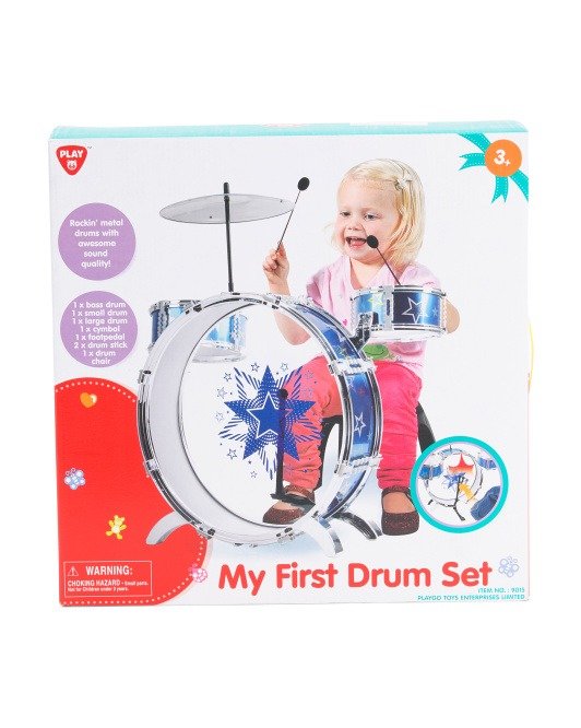 8pc First Drum Set With Chair