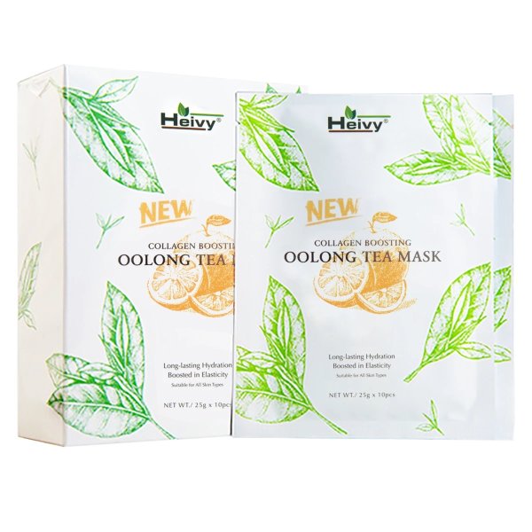 Oolong Tea Face Mask Ultra Hydrating & Collagen Boosting (10 per box)