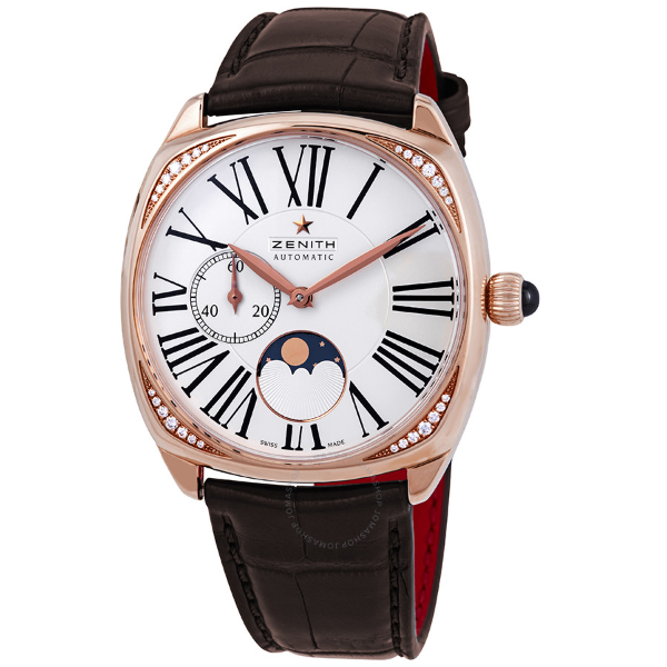 Moonphase 18kt Rose Gold Ladies Watch