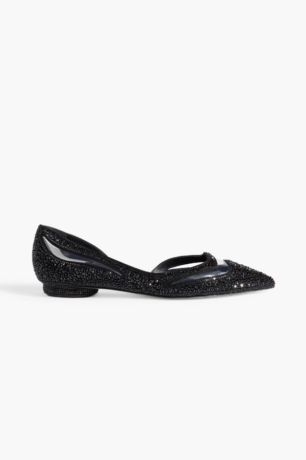 Tulay embellished woven point-toe flats