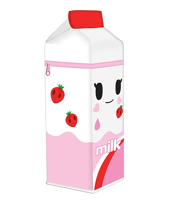 Pink Tokidoki Milk Carton Pencil Case