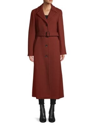 Long Wool-Blend Coat