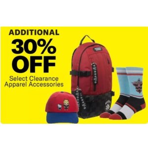Select Clearance Apparel Accessories
