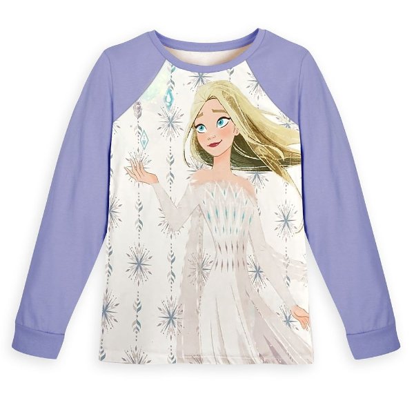 Elsa Long Sleeve Baseball T-Shirt for Girls – Frozen | shopDisney