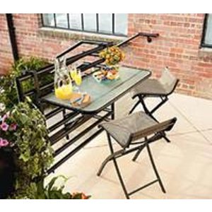 Garden Oasis Brooklin 阳台可折叠桌椅3件套