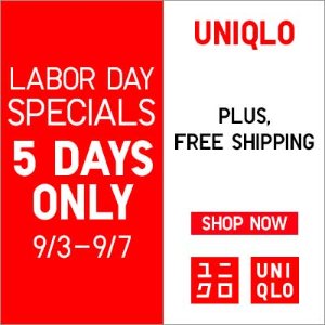 Labor Day Specials at Uniqlo