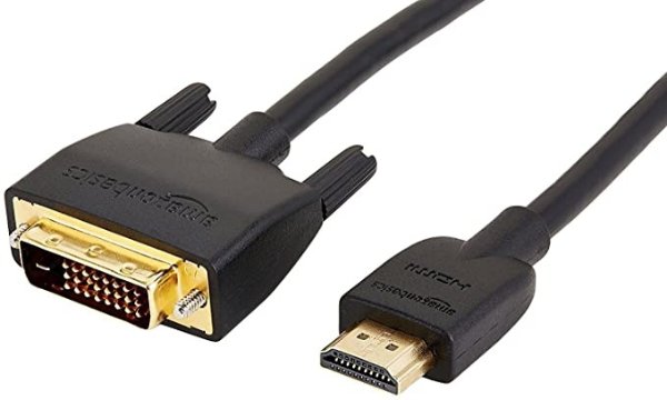 HDMI to DVI Adapter Cable, Black, 3 Feet, 1-Pack