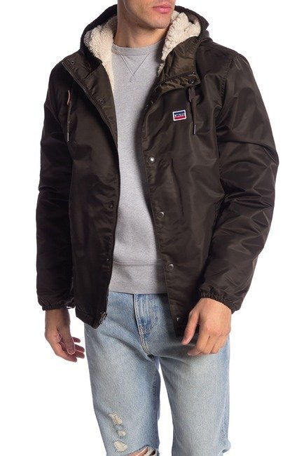 Faux Fur Water Resistant Hooded Jacket