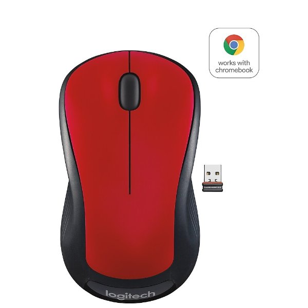 M310 910-002486 Wireless Laser Mouse, Flame Red Gloss