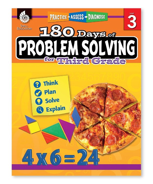 180 Days of Problem Solving for Third Grade Workbook