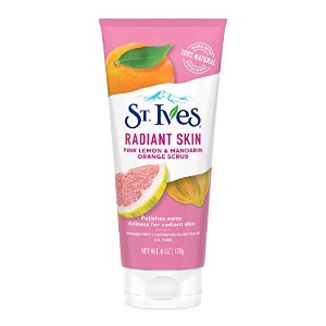 St. Ives Radiant Skin Face Scrub, Pink Lemon and Mandarin Orange 6 oz @ Amazon