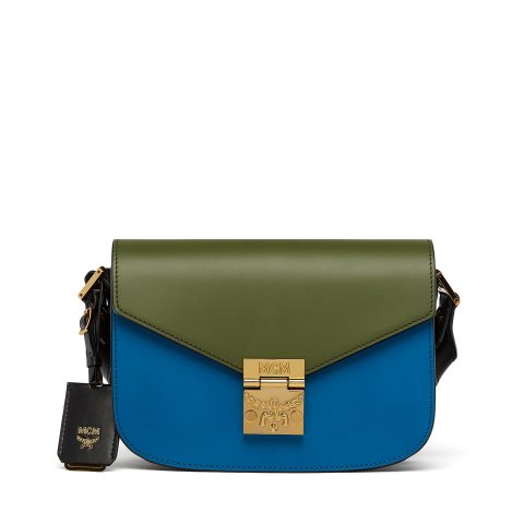 MCMPATRICIA EAST WEST SHOULDER BAG IN COLOR BLOCK LEATHER