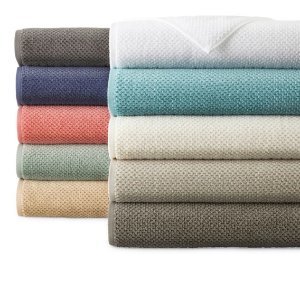 Quick Dri Textured Solid Bath Towels @ JCPenny