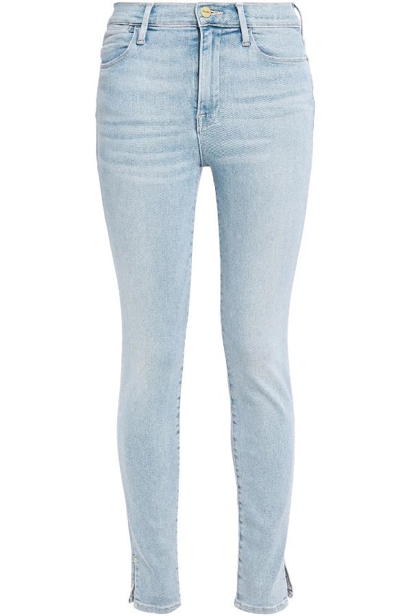 Le High Skinny cropped high-rise skinny jeans