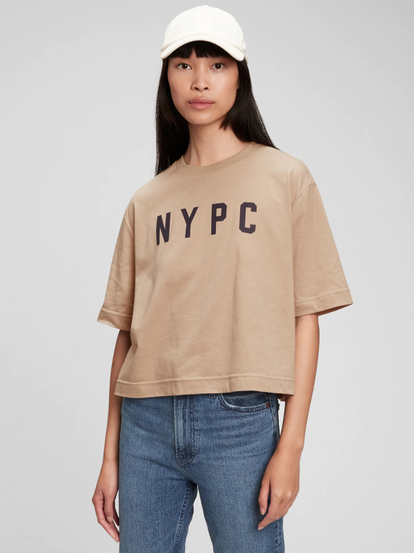 x New York Pioneer Club 100% Organic Cotton Graphic T-Shirt