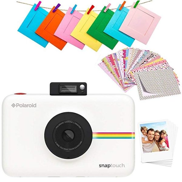 SNAP Touch 2.0 – 13MP Portable Instant Print Digital Photo Camera w/Built-In Touchscreen Display, White