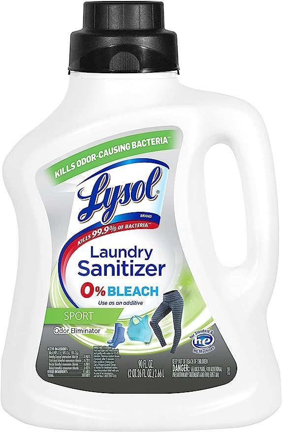 Laundry Sanitizer Additive, Sport, 90 Oz, malodor control technology, bacteria-causing odor eliminator, 0% bleach laundry sanitizer