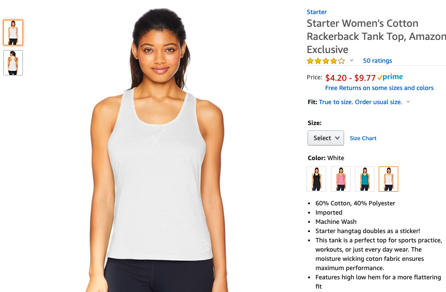 背心XL码 Amazon.com: Starter Women&#39;s Cotton Rackerback Tank Top, Amazon Exclusive: Clothing