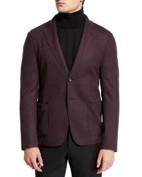 Men's 91 Deconstructed Double-Face Two-Button Jacket