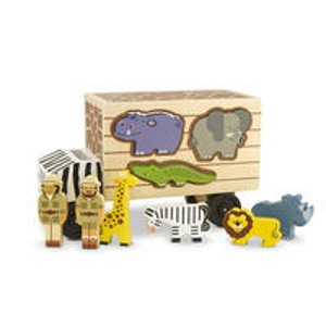 MELISSA AND DOUG Animal Rescue Shape-Sorting Truck