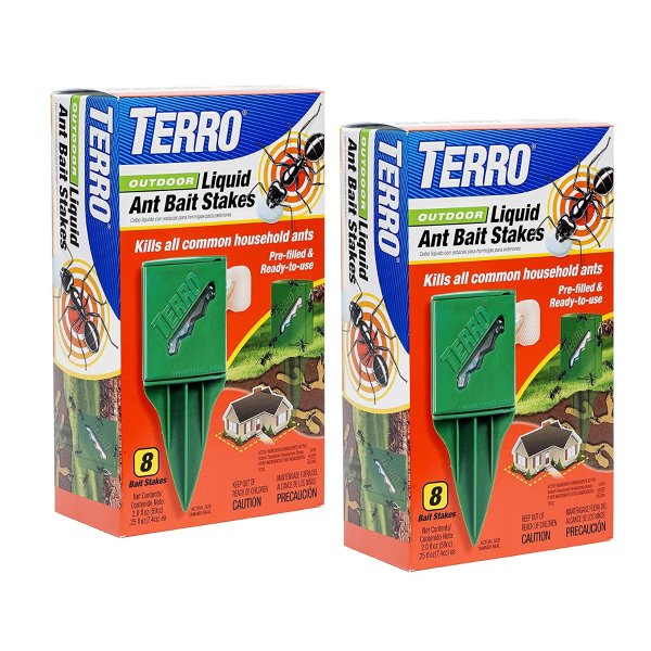 T1812SR Outdoor Liquid Ant Bait Stakes-2 Pack