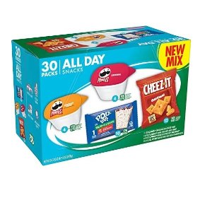 Kellogg's All Day Snacks, Lunch Snacks, Office and Kids Snacks, Variety Pack, 34.5oz Box (30 Snacks)