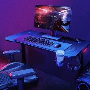 AUKEY 游戏设备大促, $129 收游戏专用RGB电脑桌