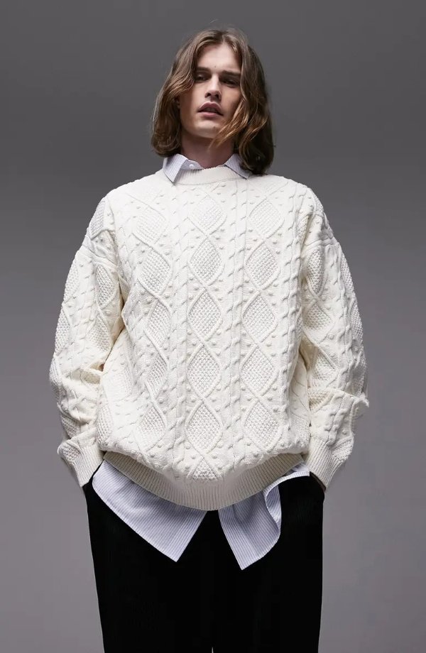 Multi Stitch Cable Sweater