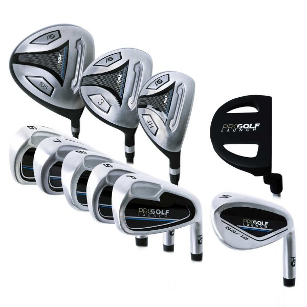 Pro Golf LAUNCH 高尔夫球杆 3木+6铁+1推 右手杆10件套