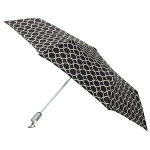 Totes  Signature  Basic Automatic Compact Umbrella, Zebra, One Size