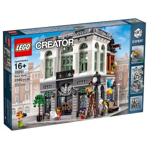 史低价：Lego 10251 商店街景系列 砖块积木银行 补货
